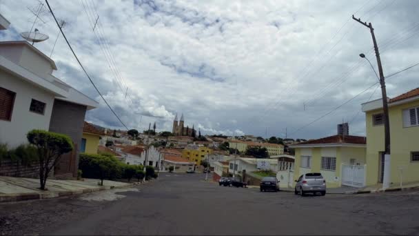 Street View of Guaxupe — Stock Video