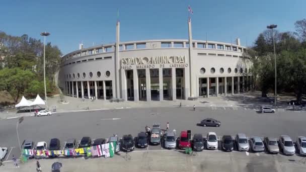 Estadio do Pacaembu in Sao Paulo — Stock Video