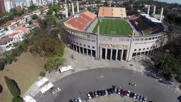 Estadio do Pacaembu in Sao Paulo — Stock Video