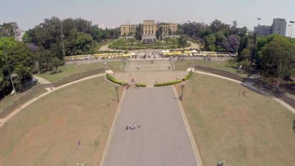 Vue aérienne du Musée Ipiranga — Video