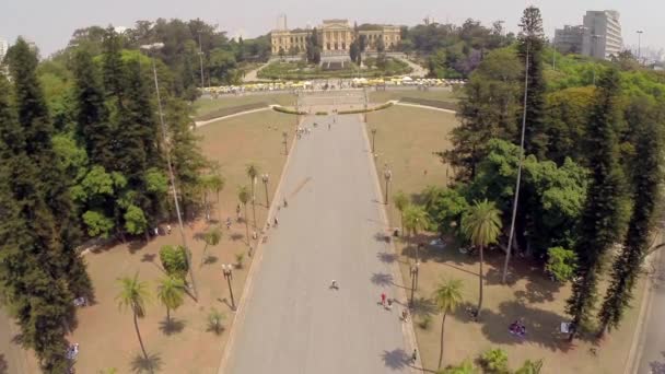 Vue aérienne du Musée Ipiranga — Video