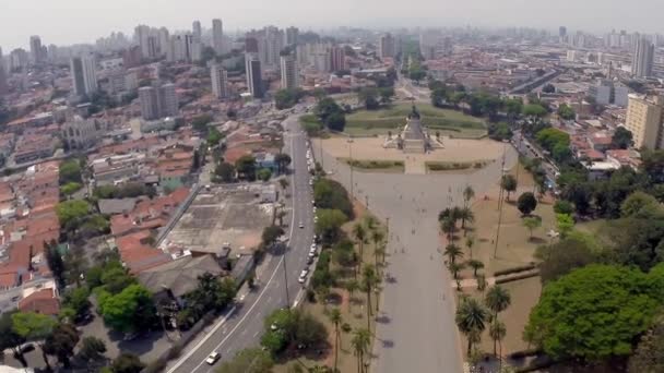Aerial View from the Monument of the Independence — Stock Video