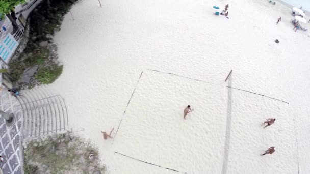 People playing volleyball — Stock Video