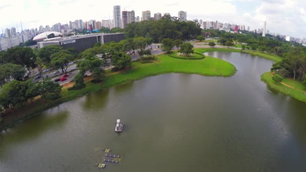 Parque Ibirapuera en Sao Paulo — Vídeos de Stock