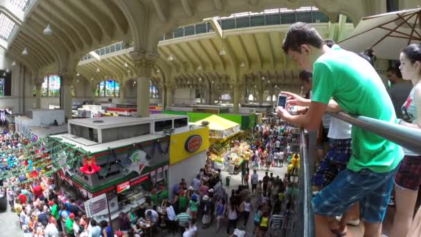 Famoso Mercado Municipal de Sao Paulo — Vídeos de Stock