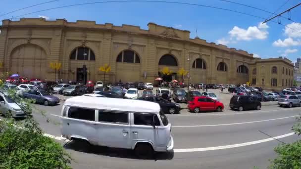 Pasar Munisipal di Sao Paulo — Stok Video