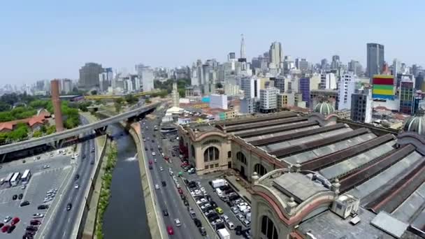 Δημοτικό Mercado στο Σάο Πάολο — Αρχείο Βίντεο