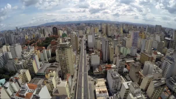 Aerial View of Elevado Presidente Costa — Stock Video