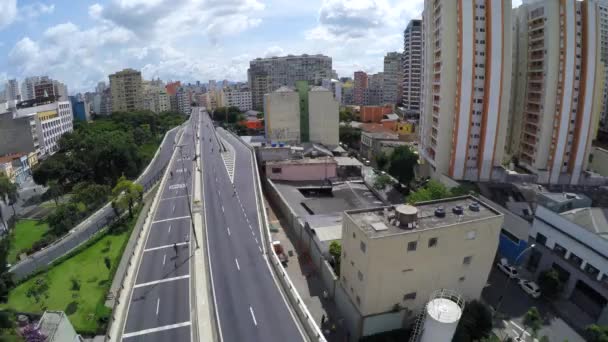 Vista aérea do Elevado Presidente — Vídeo de Stock