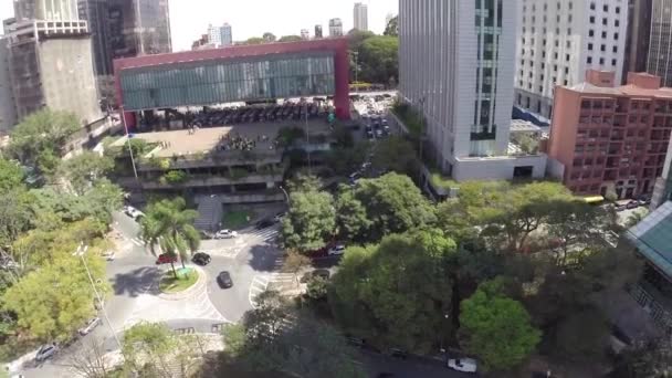 Paulista Avenu in Sao Paulo — Stockvideo