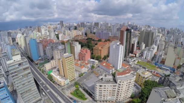 Vista aérea de Elevado Presidente — Vídeo de stock