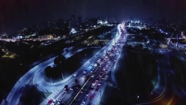 Famous Avenue in Rush Hour — Stock Video