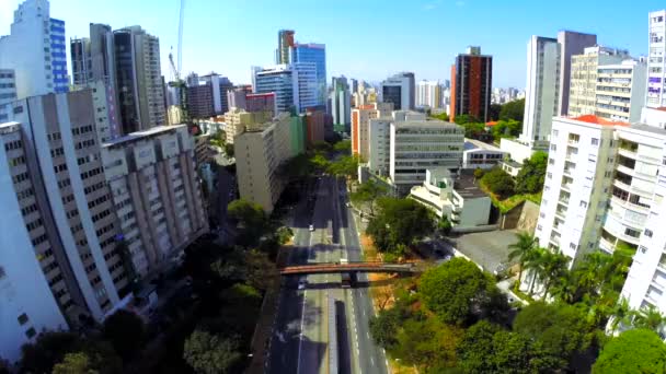 Finanzviertel von Sao Paulo — Stockvideo