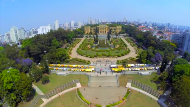 Het Museum Paulista van de Universiteit van Sao Paulo — Stockvideo