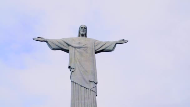 Chrystus odkupiciel w Corcovado — Wideo stockowe