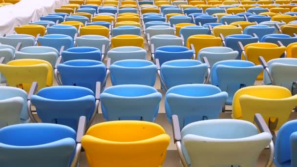 Colored Seating rows — Stock Video