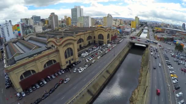 Mercado Municipal v Sao Paulu — Stock video