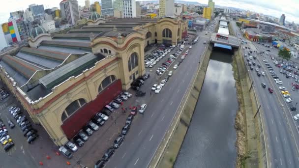 Mercado Municipal em São Paulo — Vídeo de Stock