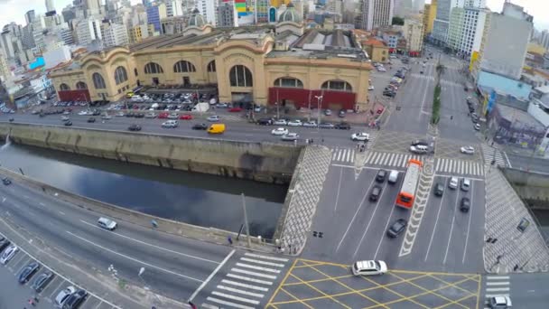 Mercado Municipal em São Paulo — Vídeo de Stock