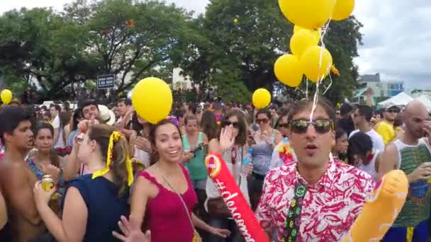 Karnaval Partisini Kutlayanlar — Stok video