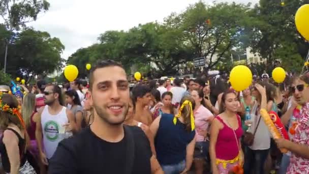 Partido Carnaval Popular e Famoso — Vídeo de Stock