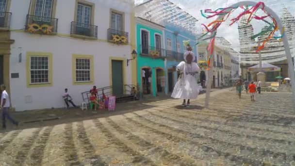 Особлива прикраса Байани на карнавал — стокове відео