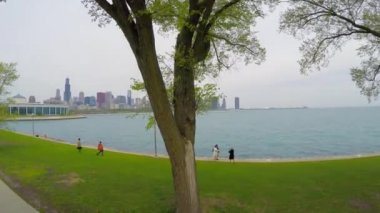 Chicago siluetinin güzel görünümü