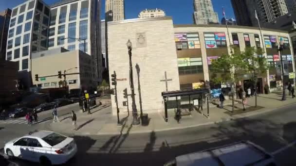 Traffico sulle strade di Chicago — Video Stock