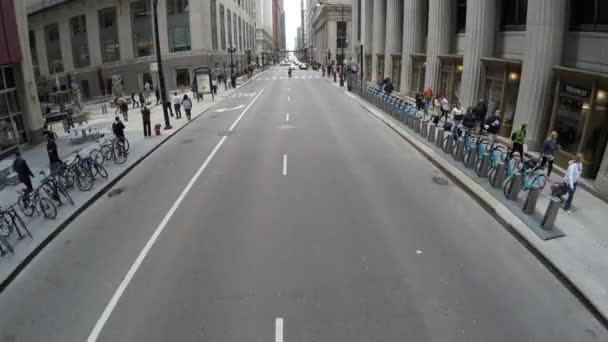 Autofahren auf Chicagos Straßen — Stockvideo