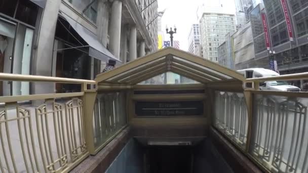 Centre-ville équitation escalator — Video