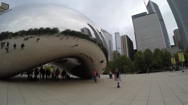 Slavné Chicago Cloud Gate — Stock video