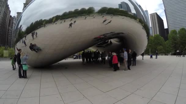 Slavné Chicago Cloud Gate — Stock video