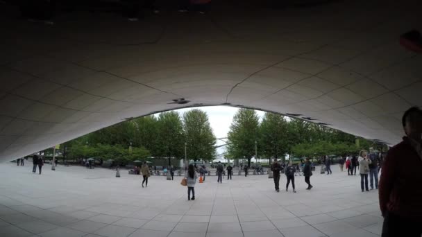 Famous Chicago Cloud Gate — Stock Video