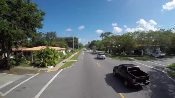 Майами резиденциальный район — стоковое видео