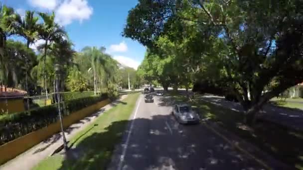 Residencial district van Miami — Stockvideo