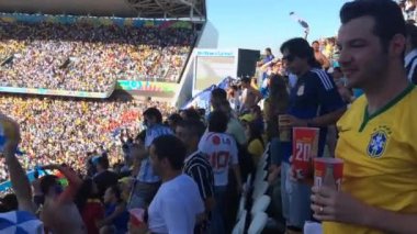 Arjantin hayranları zaferi kutlamak