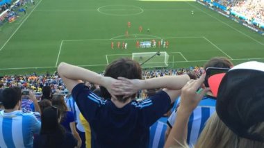 Arjantin hayranları zaferi kutlamak