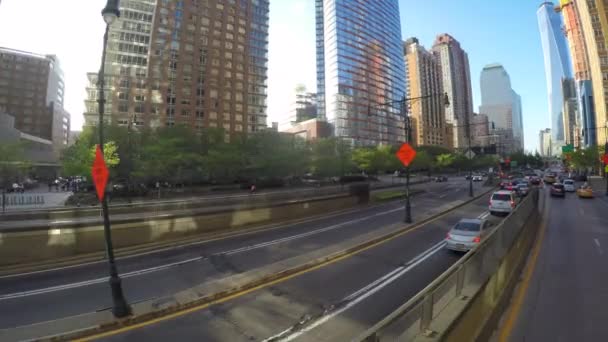 Движение в Нью-Йорке — стоковое видео