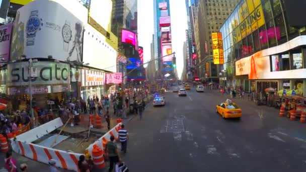 Jazda w Times Square — Wideo stockowe