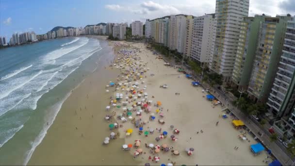 Berömda stranden i brasilianska kusten — Stockvideo