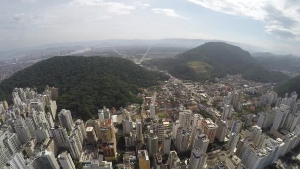 A légi felvétel a Catedral Metropolitan Vitoria — Stock videók