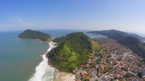 Rio de Janeiro kustlijn — Stockvideo