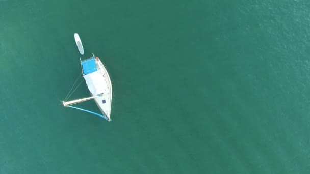 Vue Aérienne des Bateaux à Voile — Video