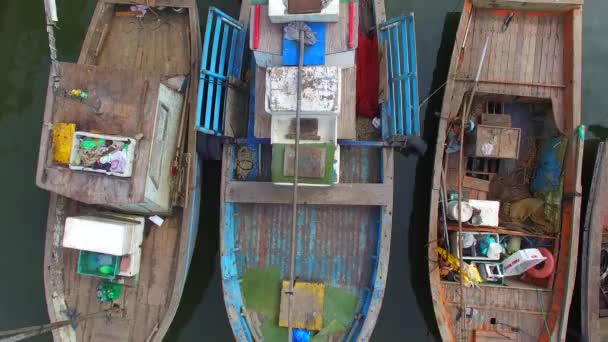 Cais de barco comunitário nativo — Vídeo de Stock
