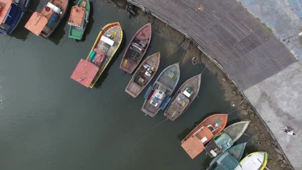 Native Community Boat Pier — Stock Video