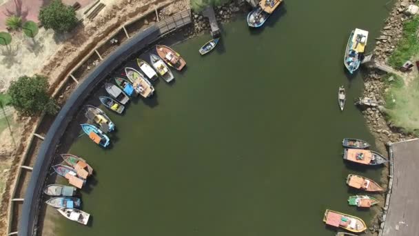 Native Community Boat Pier — Stock Video