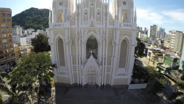 Catedral Metropolitana de Vitoria in Espirito Santo — Stockvideo