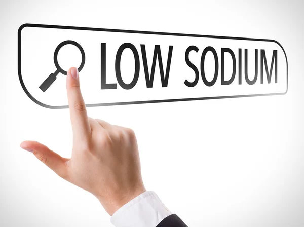 Low Sodium on virtual screen — Stock Photo, Image