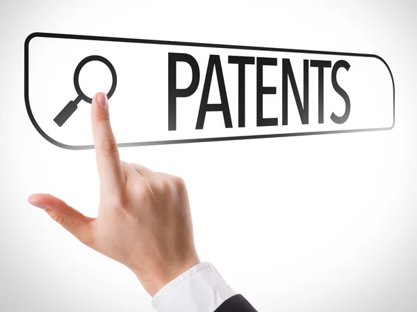 Patent arama çubuğunda yazılı — Stok fotoğraf