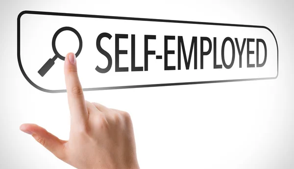 Self-Employed written — Stock Photo, Image